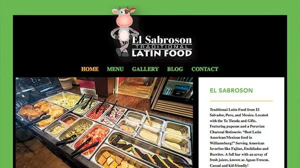 el sabroson wesbite design