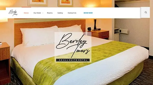 Barclay Towers website displayed on multiple monitors for VistaDigital Agency