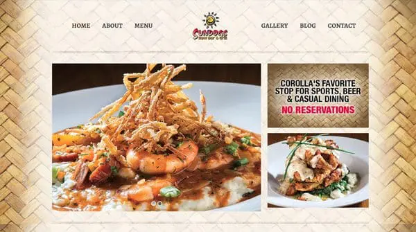 Sundogs Raw Bar & Grill website