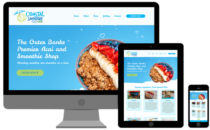 Cosmos Pizzeria Southern SHores website developed by VistaGraphics and VistaDigital Agency