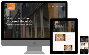 Squared Biscuit website developed by VistaGraphics and Vista Digital Agency