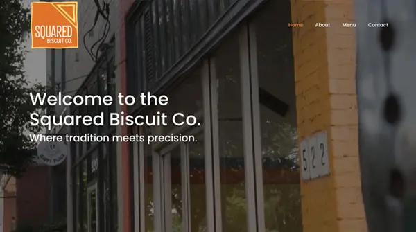 Squared Biscuit website developed by VistaGraphics and Vista Digital Agency